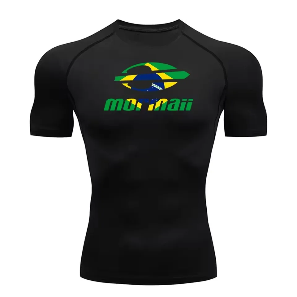 T Shirt Tight Fit - Męska koszulka rashguard do surfingu, nurkowania,