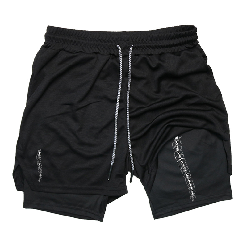 Compression Shorts Athletes - Sportowe, sportowe spodenki do biegania 2w1