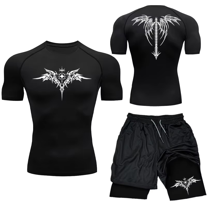 Compression Shorts Athletes - Nowy męski kompresyjny zestaw sportowy MMA