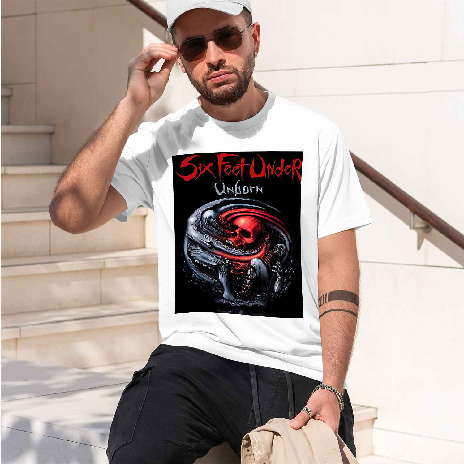 Six Feet Under – Unborn back 2 – Undershirt Crew Neck recenzja i cena