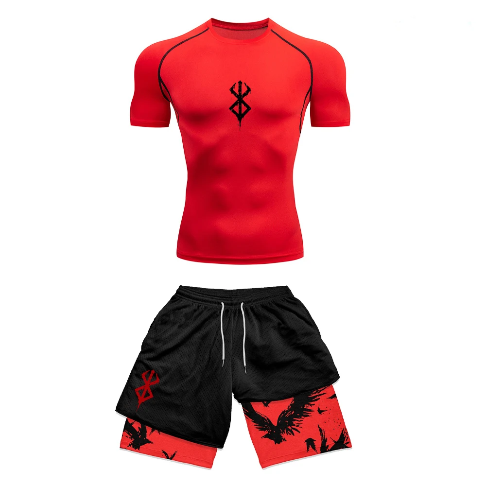 Anime 3D drukowane męski zesta – Compression Shorts Athletes recenzja i cena